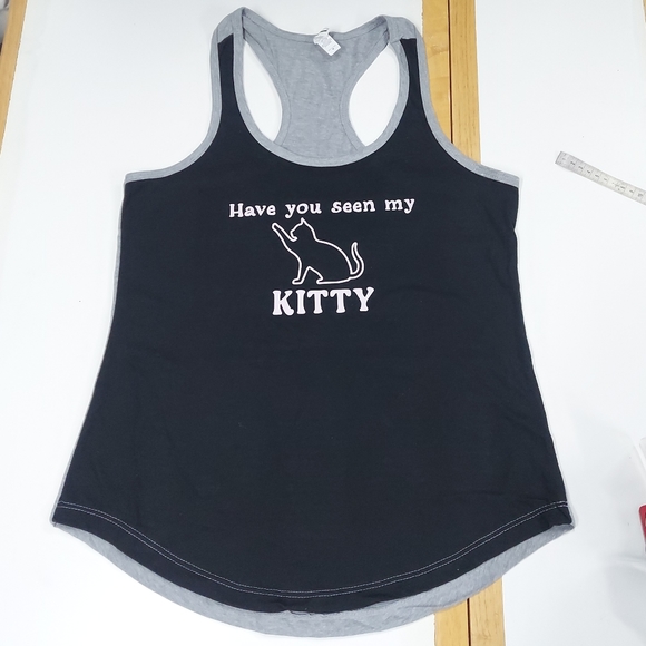 Custom Kitty Racerback Sleeveless Tank Top - Picture 13 of 17